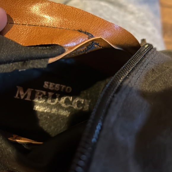 Sesta Meucci stretch knee length vegan suede chunky heel boots size 8M - Picture 10 of 10